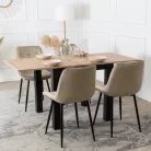 Asztal MAX kinyitható 80-160 cm tölgy Artisan/Fekete