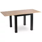 Asztal MAX kinyitható 80-160 cm tölgy Artisan/Fekete