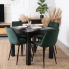 Asztal MAX kinyitható 80-160 cm Fekete