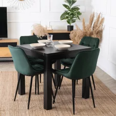 Asztal MAX kinyitható 80-160 cm Fekete