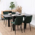 Asztal MAX kinyitható 80-160 cm Fekete