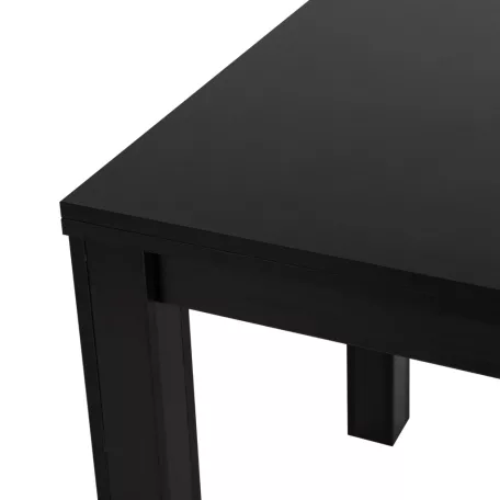 Asztal MAX kinyitható 80-160 cm Fekete