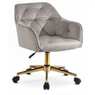 KONOR szürke bársony forgószék