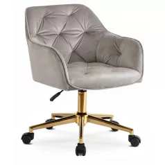 KONOR szürke bársony forgószék