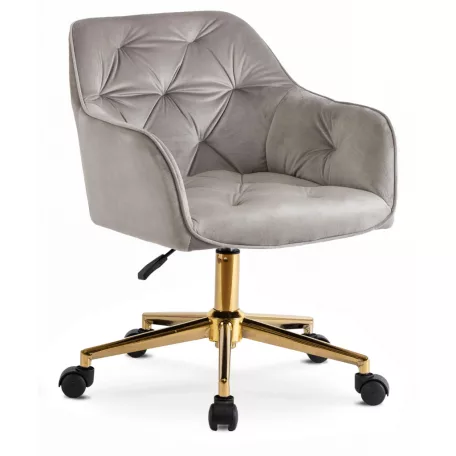 KONOR szürke bársony forgószék
