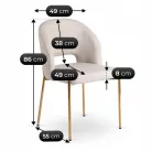 BROS Krém/Arany Szék