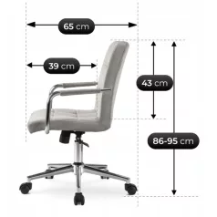 ASTRO Ifjúsági Forgószék Szürke Bársony