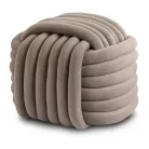 MAGMA Bézs Bársony Szőtt Puff