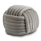 MAGMA Szürke Bársony Szőtt Puff