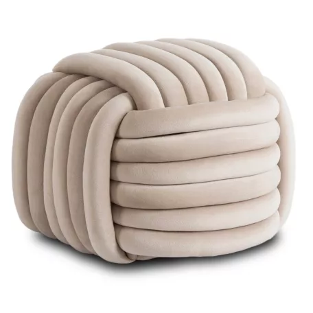 MAGMA Krém Bársony Szőtt Puff