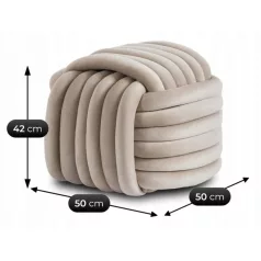 MAGMA Krém Bársony Szőtt Puff