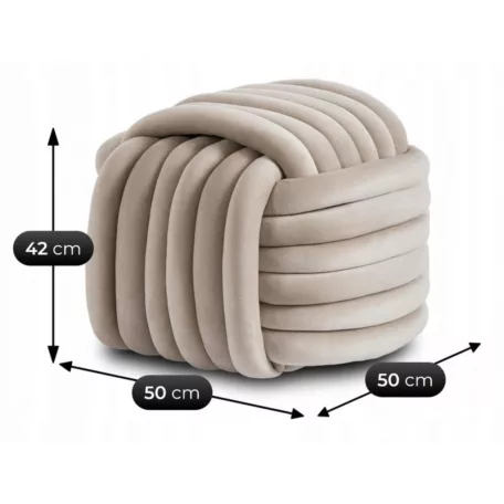 MAGMA Krém Bársony Szőtt Puff