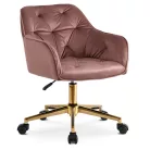 KONOR Rózsaszín Bársony Forgószék