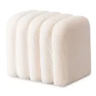 KARBON Kárpitozott Puff Krémszínű