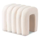 Kárpitozott PIKSEL krémszínű puff