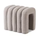 Kárpitozott PIKSEL puff szürke