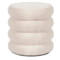 Kárpitozott ROSSA krémszínű puff