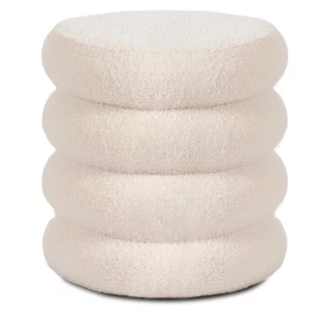 Kárpitozott ROSSA krémszínű puff