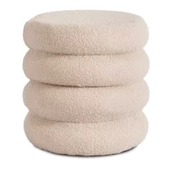 ROSSA bézs kárpitozott puff