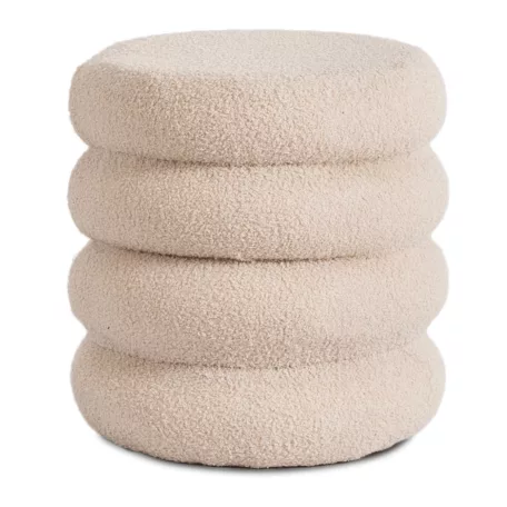 ROSSA bézs kárpitozott puff