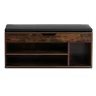 ALEC Cipőszekrény 100 cm Rusztikus Tölgyfa/Fekete