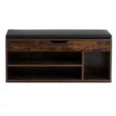 ALEC Cipőszekrény 100 cm Rusztikus Tölgyfa/Fekete