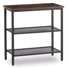 CARTER Dohányzóasztal 60 cm Rusztikus Tölgyfa/Fekete