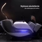 VX MAX masszázsfotel, szürke, öko-bőr, angol menü