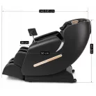 VX MAX masszázsfotel, fekete, öko-bőr, angol menü