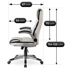 LIVERPOOL forgószék fehér műbőr