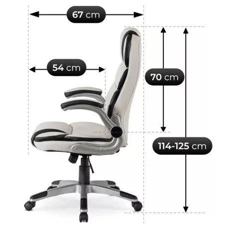 LIVERPOOL forgószék fehér műbőr