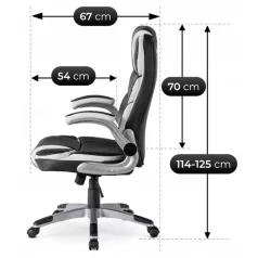 LIVERPOOL forgószék fekete műbőr