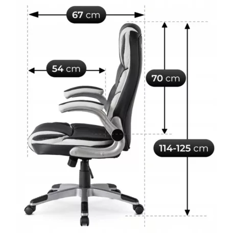 LIVERPOOL forgószék fekete műbőr