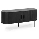 TRISH TV szekrény 120 cm kétajtós fekete