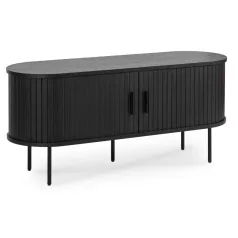 TRISH TV szekrény 120 cm kétajtós fekete