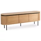 BECK TV-szekrény 160 cm háromajtós tölgyfa