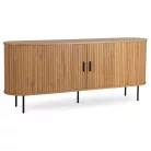 TRISH Fiókos Komód 180 cm Kétajtós Tolóajtós Tölgyfa