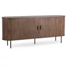 TRISH Fiókos Komód 180 cm Kétajtós Tolóajtó Diófa