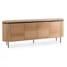 BECK Fiókos Komód 200 cm Négyajtós Tölgyfa