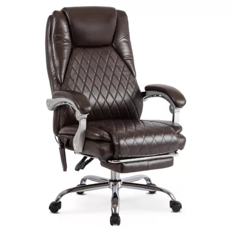 GIORGIO Fűthető Masszázs Forgófotel Barna