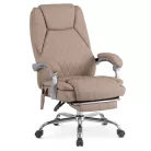 GIORGIO Fűthető Masszázs Forgófotel Bézs