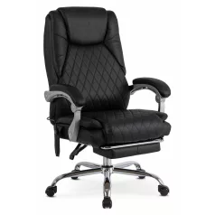 GIORGIO Fűthető Masszázs Forgófotel Fekete