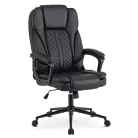 PHONIX Forgószék, fekete, műbőr