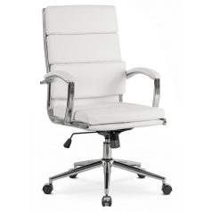 CAMILO Forgószék Fehér Ekobőr