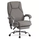 GIORGIO fűthető masszázsfotel, szürke szövet