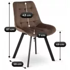 RICK Barna Bársony Szék