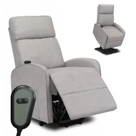 COLTON Elektromos Dönthető Fotel Felállási Funkcióval Szürke