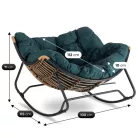 ELTON zöld hintaszék