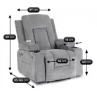 BOX 2 Dönthető Masszázsfotel Sötétszürke