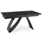DEVON Kerámia Kihúzható Asztal 160-220 cm Fekete Márvány/Fekete